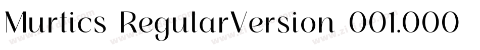 Murtics RegularVersion 001.000字体转换